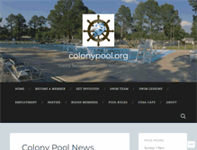 Tablet Screenshot of colonypool.org